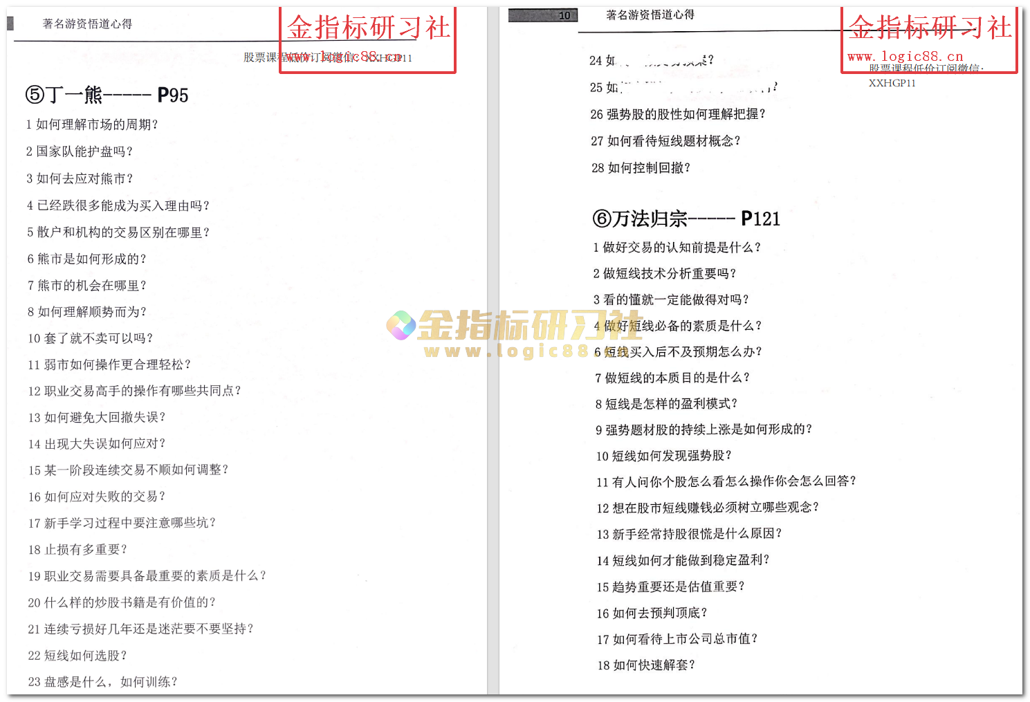 游资心法:著名游资悟道心得【进阶版】 – 金指标研习社